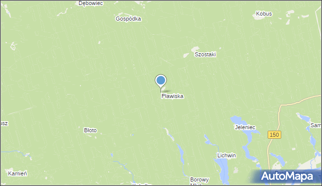 mapa Pławiska, Pławiska na mapie Targeo