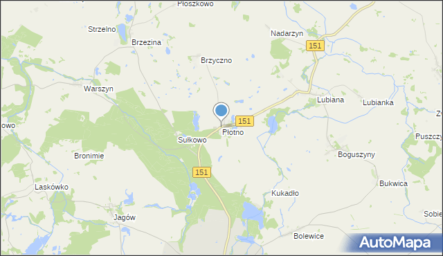 mapa Płotno, Płotno na mapie Targeo