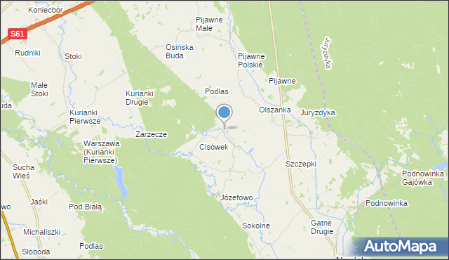 mapa Podkrólówek, Podkrólówek na mapie Targeo