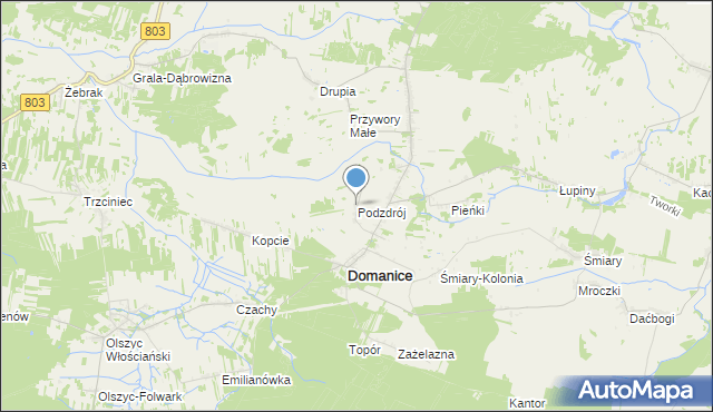 mapa Podzdrój, Podzdrój na mapie Targeo