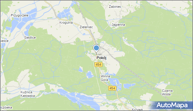 mapa Pokój, Pokój powiat namysłowski na mapie Targeo
