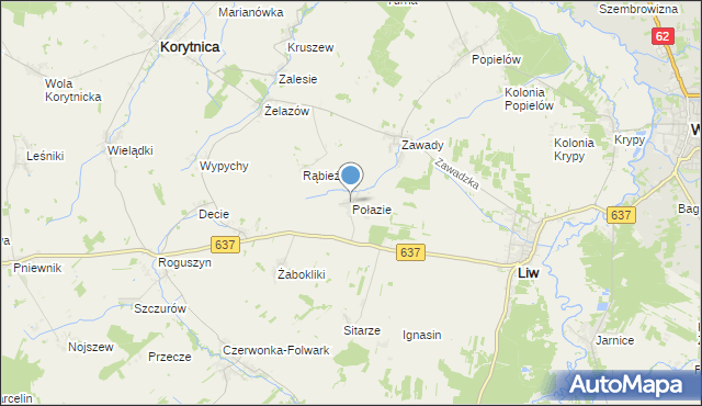 mapa Połazie, Połazie na mapie Targeo