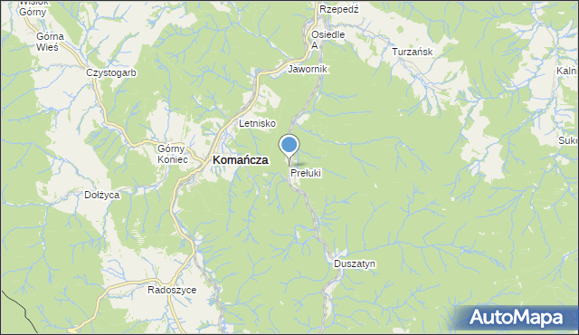 mapa Prełuki, Prełuki na mapie Targeo