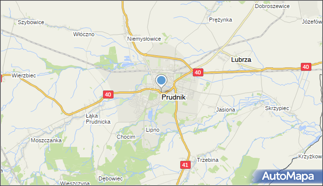 mapa Prudnik, Prudnik na mapie Targeo