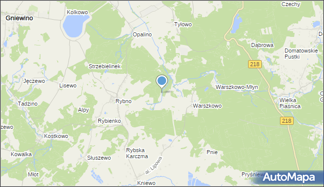 mapa Prymkowo, Prymkowo na mapie Targeo