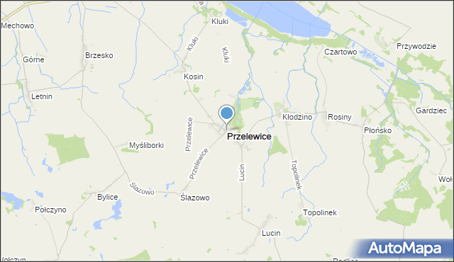 mapa przelewice Mapa Przelewice, Przelewice powiat pyrzycki na mapie Targeo