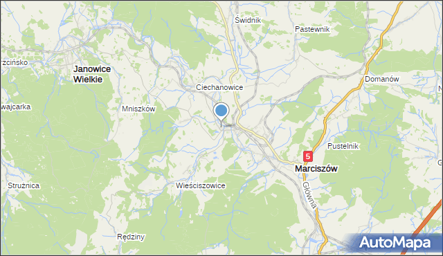 mapa Przybkowice, Przybkowice na mapie Targeo