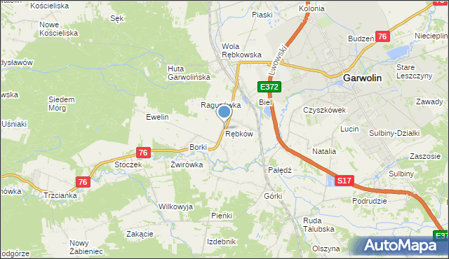 mapa Rębków, Rębków na mapie Targeo