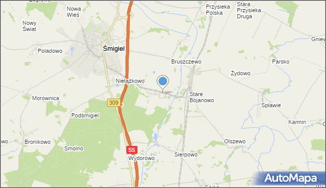 mapa Robaczyn, Robaczyn na mapie Targeo