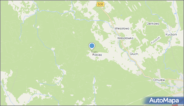 mapa Róklas, Róklas na mapie Targeo