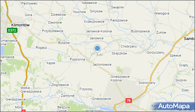 mapa Ryłowice, Ryłowice na mapie Targeo