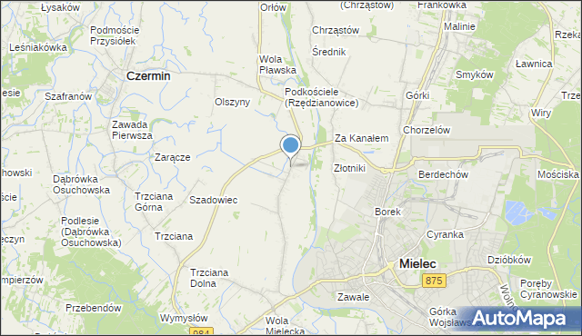 mapa Rzędzianowice, Rzędzianowice na mapie Targeo