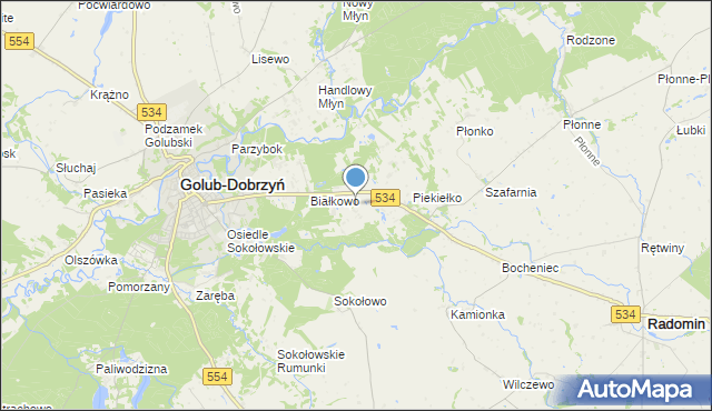 mapa Sadykierz, Sadykierz gmina Golub-Dobrzyń na mapie Targeo