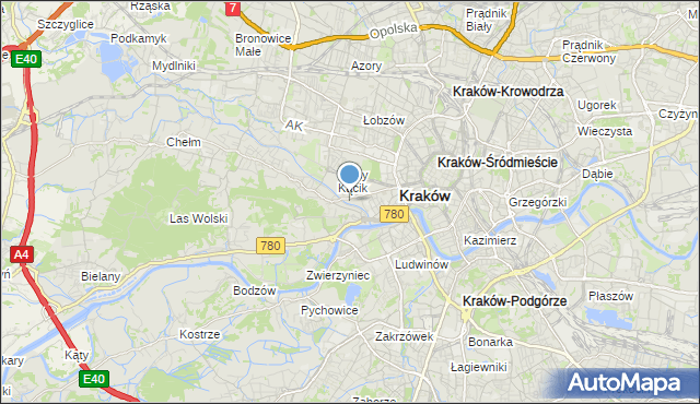 mapa kraków salwator Mapa Salwator, Salwator na mapie Targeo