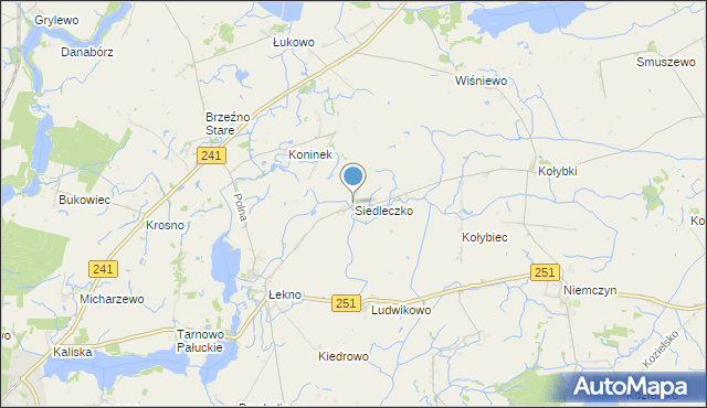 mapa Siedleczko, Siedleczko na mapie Targeo