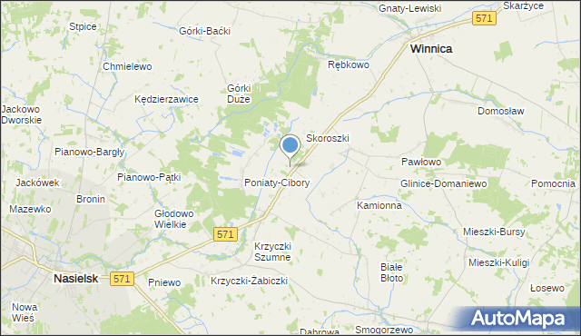 skorosze mapa Mapa Skorosze, Skorosze na mapie Targeo