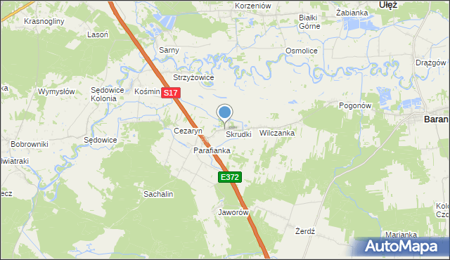 mapa Skrudki, Skrudki na mapie Targeo