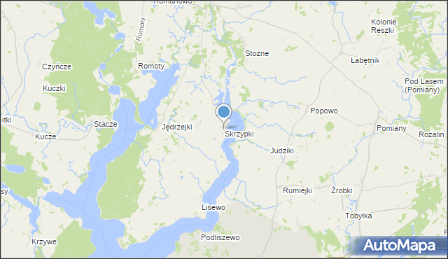 mapa Skrzypki, Skrzypki na mapie Targeo