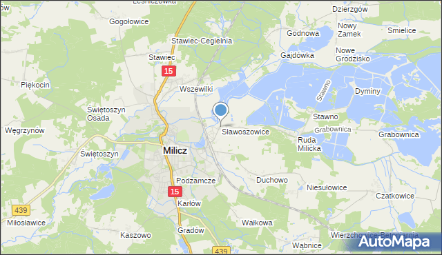 mapa Sławoszowice, Sławoszowice na mapie Targeo