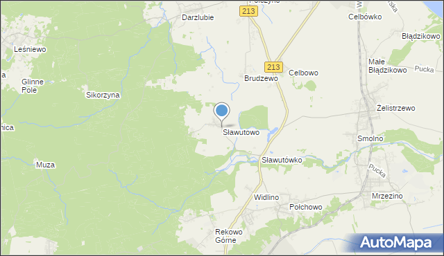 mapa Sławutowo, Sławutowo na mapie Targeo