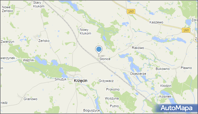 mapa Słonice, Słonice na mapie Targeo