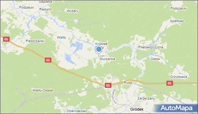 mapa Słuczanka, Słuczanka na mapie Targeo