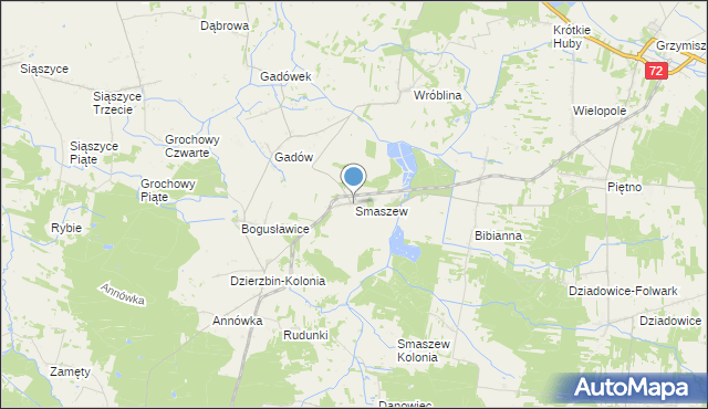 mapa Smaszew, Smaszew na mapie Targeo