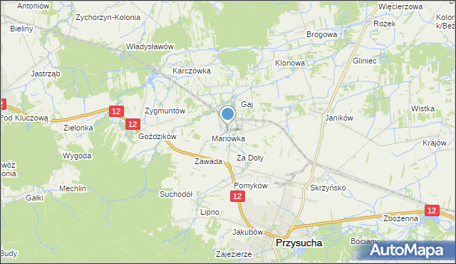 mapa Smogorzów, Smogorzów gmina Przysucha na mapie Targeo