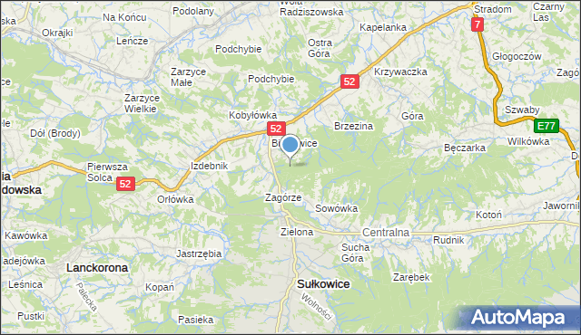 mapa Stachówka, Stachówka na mapie Targeo