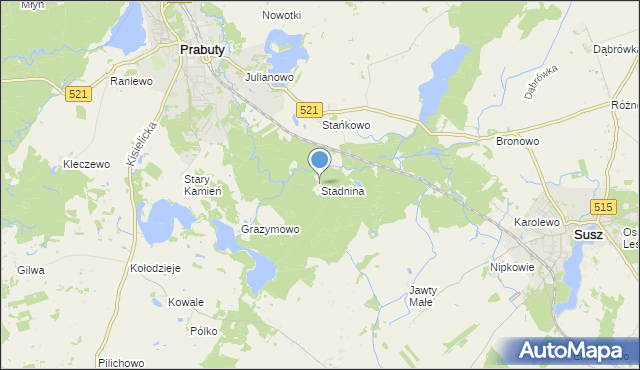 mapa Stadnina, Stadnina na mapie Targeo