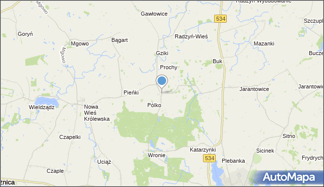 mapa Stanisławki, Stanisławki gmina Ryńsk na mapie Targeo