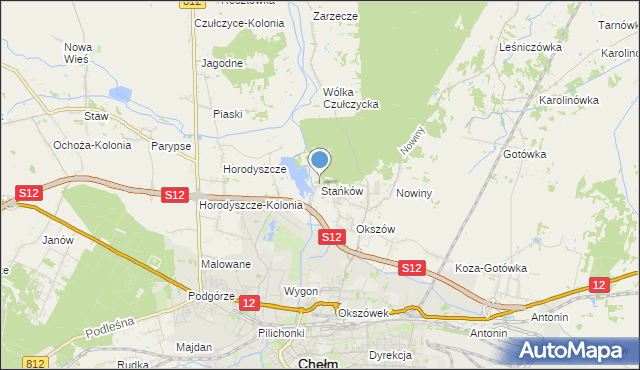 mapa Stańków, Stańków na mapie Targeo