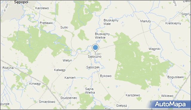 mapa Stawnica, Stawnica gmina Korsze na mapie Targeo