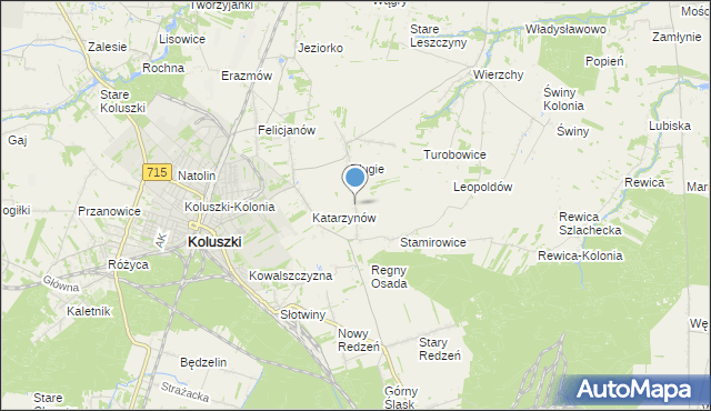mapa Stefanów, Stefanów gmina Koluszki na mapie Targeo