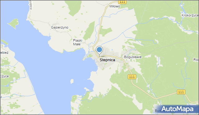 stepnica mapa Mapa Stepnica, Stepnica na mapie Targeo