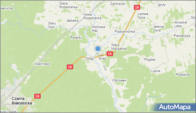 mapa Straż, Straż na mapie Targeo