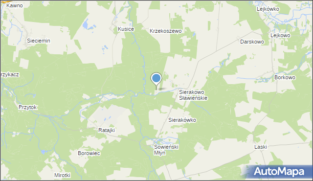 mapa Suszka, Suszka gmina Sianów na mapie Targeo