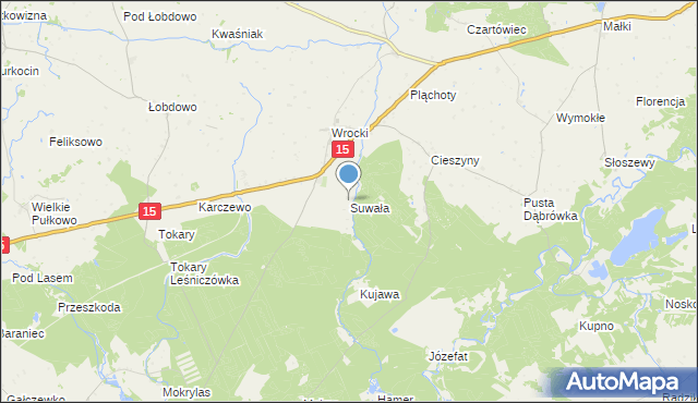 mapa Suwała, Suwała na mapie Targeo