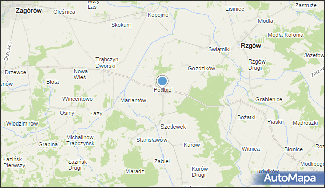 mapa Szetlew, Szetlew na mapie Targeo