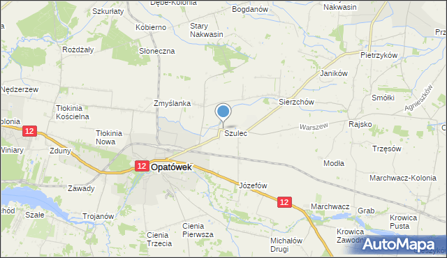 mapa Szulec, Szulec na mapie Targeo