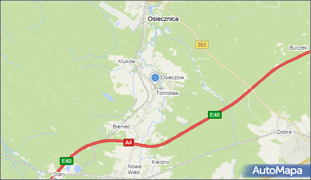 mapa Tomisław, Tomisław na mapie Targeo