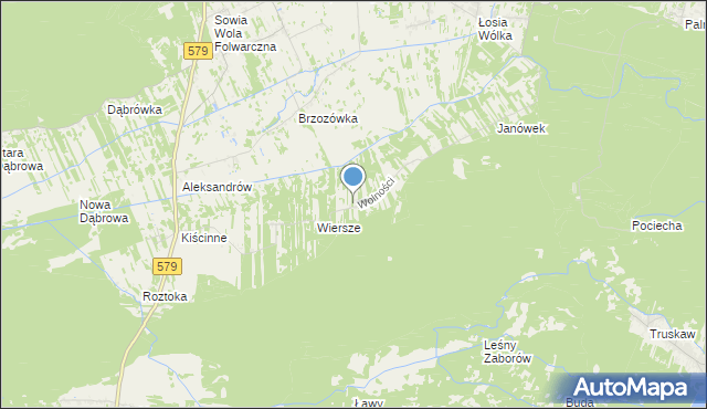 mapa Truskawka, Truskawka na mapie Targeo