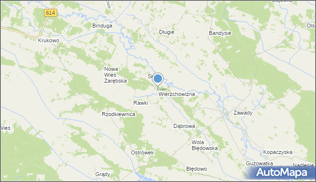 mapa Wierzchowizna, Wierzchowizna na mapie Targeo