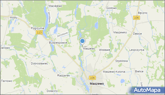 mapa Wisławie, Wisławie na mapie Targeo