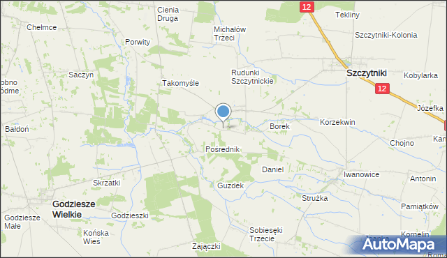 mapa Włodzimierz, Włodzimierz gmina Szczytniki na mapie Targeo