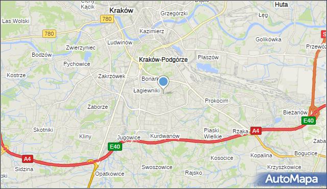 mapa kraków wola duchacka Mapa Wola Duchacka, Wola Duchacka na mapie Targeo