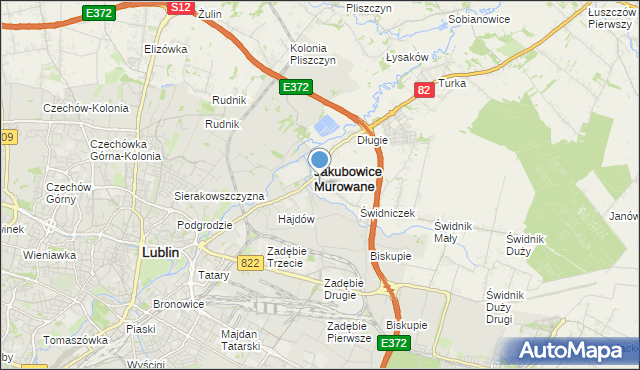 mapa Wólka, Wólka powiat lubelski na mapie Targeo