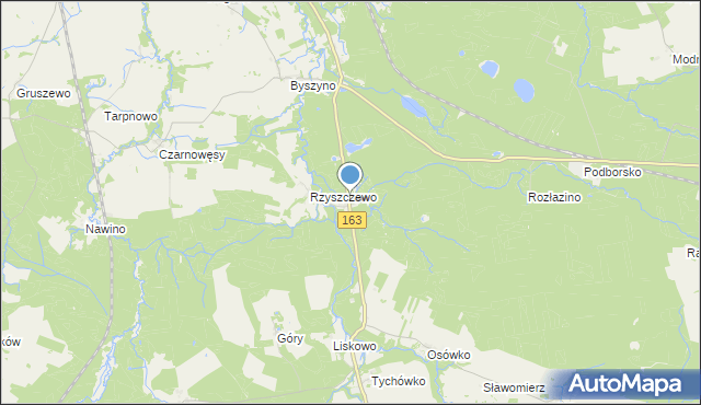 mapa Wygoda, Wygoda gmina Białogard na mapie Targeo