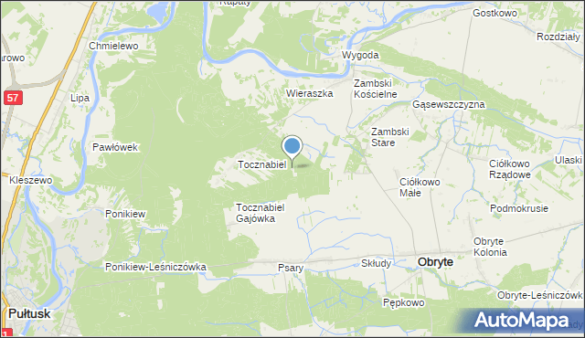 mapa Wzgórze-Leśniczówka, Wzgórze-Leśniczówka na mapie Targeo