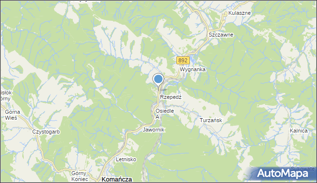 mapa Zajnicz, Zajnicz na mapie Targeo